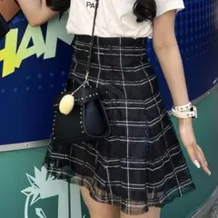 MERCURYDUO シャイニーシアーチェックスカパン