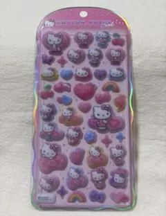 ハローキティ コットンパフ ボンボンドロップシール