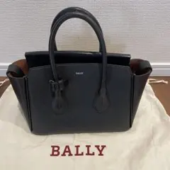 BALLY ブラック レザー ハンドバッグ