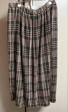 ★再値下げ【studioCLIP 】チェック柄プリーツロングスカート古着風