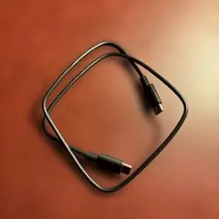 USB-C & USB-C ケーブル ブラック（充電・データ転送用）