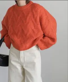 select MOCAドルマンスリーブショートニット