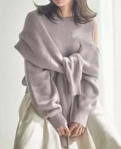 SNIDEL ディフォメーションニットプルオーバー スナイデル ニット