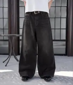 Regen Glanz ワイドバギーデニムパンツ