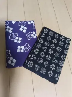 手ぬぐいセット 紫と黒