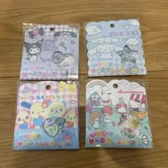 おはじきシールフレーク　サンリオキャラクターズ　シール4個　ウサハナ　サンリオ