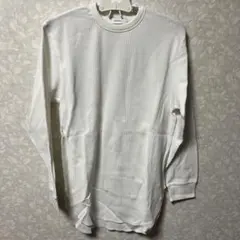 INHERIT ホワイト長袖カットソー　サーマル
