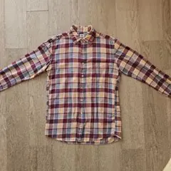 ユニクロ シャツ M チェック柄 長袖