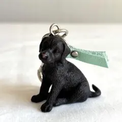 犬のキーホルダー　黒ラブラドール