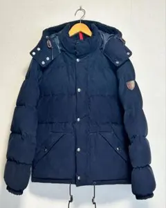 【美品】ラルフローレン　ダウン　コーデュロイ　裏地チェック　表記S QRタグ