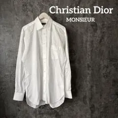 ⭐︎579 Christian Dior メンズ　ワイシャツ　総柄　長袖　百貨店