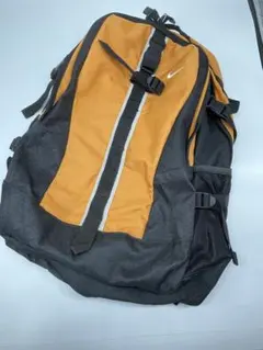 希少 NIKE Y2K センターロゴ バックパック オレンジ ブラック リュック