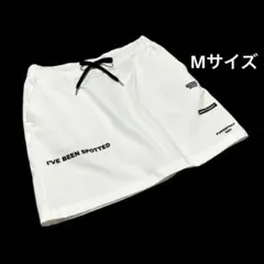 訳有新品 PWCIRCULUS M 軽量裏毛で動き軽快同色ビッグロゴ スカート