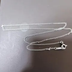 シルバー925 角アズキチェーン 40cm