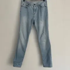 GU　デニム　パンツ　スキニー　ライトブルースキニーデニム