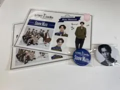 SnowMan 1stAnniversary 缶バッチステッカーセット渡辺翔太