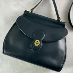 vintage old coach logan bag archive navy