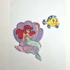 ディズニーリゾート　ワッペン　アリエル　フランダー