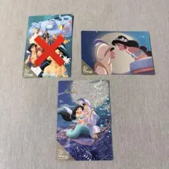 ディズニーストア 30周年　ポストカード キラキラ アラジン ジャスミン セット