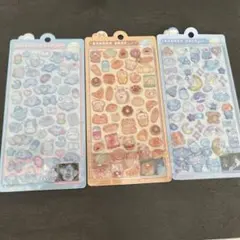 ！限定価格！【正規品】ボンボンドロップシール 3枚セット　くま　うさぎ　パン