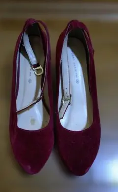MAJESTIC LEGON アンクルストラップパンプス ボルドー Lサイズのサムネイル