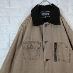 超希少！ ステューシーカバーオール ワークジャケット 刺繍ロゴ 入手困難 2025年最新】stussy ワークジャケットの人気アイテム - メルカリ