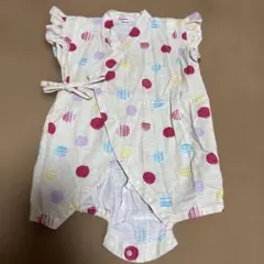 ベビー甚平 水玉模様 80cm