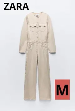 SALE ZARA ザラ　フルイドジャンプスーツ　M