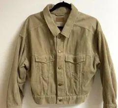 コーデュロイ　ブルゾン　ジャケット