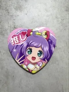 プリパラ　真中らぁら　缶バッチ　缶バ　ガーデンパーティー プリパラ ガーデンパーティ 真中らぁら らぁら ハート缶バッジ - メルカリ