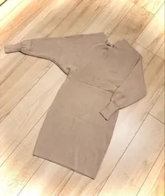 dazzy storeカシュクールニットミニワンピ　F