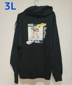 頭文字D 黒 パーカー 3L イニシャルD 藤原兄弟