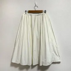 【美品】LEPSIM/シフォンプリーツスカート/オフホワイト