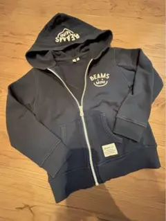 BEAMS MINI ネイビー パーカー