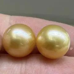 南洋真珠ゴールデンパール 15ミリ珠無穴 5個セット バラ売り可 - メルカリ