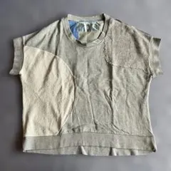 Dulcamara 異素材切替 ドルマンスリーブ Tシャツ グレー サイズ2のサムネイル
