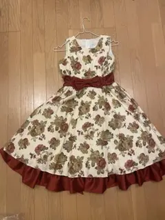 Catherine cottage花柄リボン付きドレス 140サイズのサムネイル