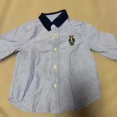 Ralph Lauren ボタンダウンシャツ 24M ポロベア 90cm