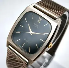 【稼働 電池新品】83年製 SEIKO Dolce 薄型 スクエア メンズ 時計のサムネイル