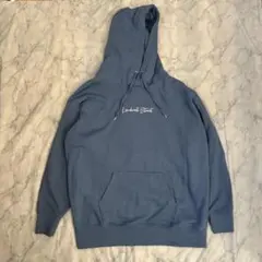 パーカー ブルー フード付き スポーティー　ユニセックス