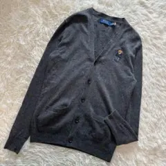 ポロラルフローレン ポロベア カーディガン グレー