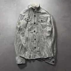 00s in the attic Crinkled denim jacket