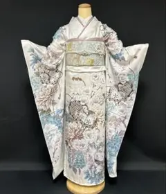 振袖フルセット オーダー仕立て 白地 ホワイト 刺繍 金彩加工 成人式