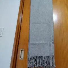 大判 ストール ウール グレー