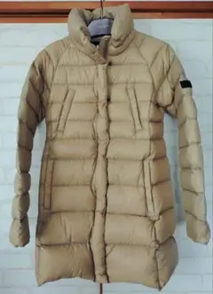 AIGLE ベージュ ロングダウンジャケット