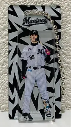 千葉ロッテマリーンズ ネフタリソト選手 ブリスター風 アクリルキーホルダー 99
