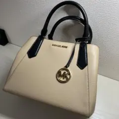 MICHAEL KORS ベージュ ブラック ハンドバッグ