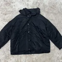 DOLCE&GABBANAフード付きダウンジャケット ブラック