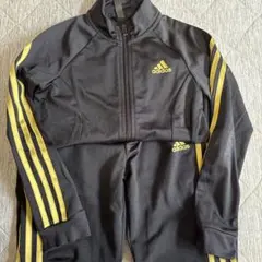 adidas ジャージ 黒/黄色 140cm