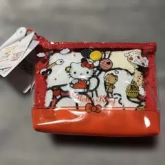 新品未使用品　サンリオ ハローキティ ハンドタオル 透明ポーチ